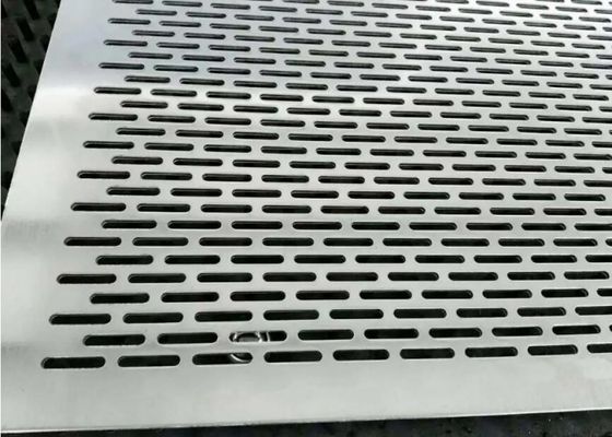 Oblong Hole Aluminium Punch Plate 2mm Perforated Sheet Anti Corrosion
