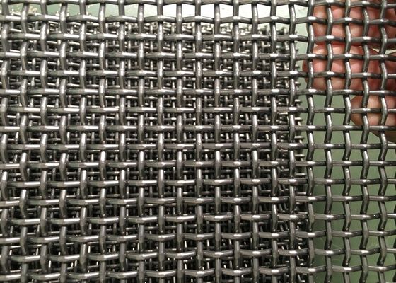 Industri Batubara SS Vibrating Screen Mesh Crimped Wire Cloth Untuk Stone Crusher