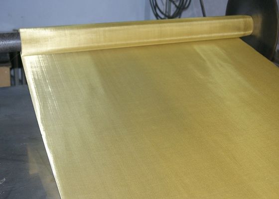 Twilled Weave Fine Brass Filter Screen Mesh Untuk Filtrasi Tanah Liat Dan Serbuk