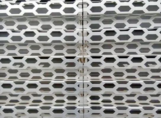 Anodizing Aluminium Perforated Mesh Sheet Ukuran Lubang Dari 0.1mm Sampai 100mm