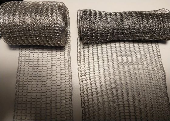 Single Strand Weave Corrosion Resistant Knitted Wire Mesh Untuk Filtrasi Air Cairan Padat