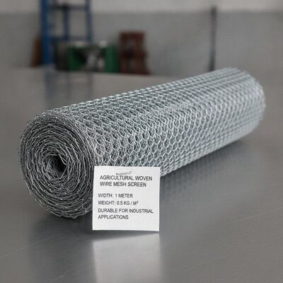 Layar Rantai Wire Woven Mesh Pertanian Lebar 1 Meter Berat 0,5 Kg Per Meter Persegi awet dan untuk aplikasi industri