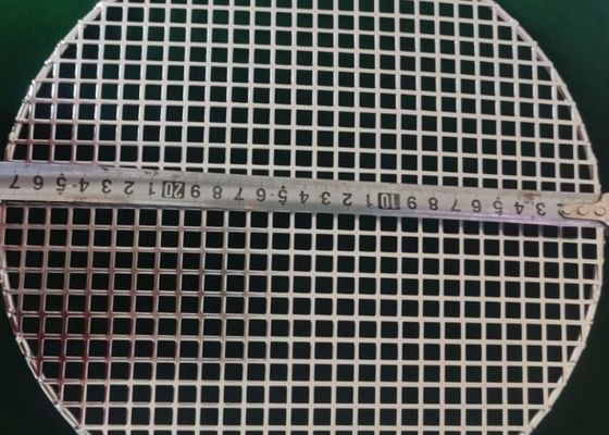SS304 Round Bbq Grill Mesh 8mm Lembaran Logam Berlubang Persegi