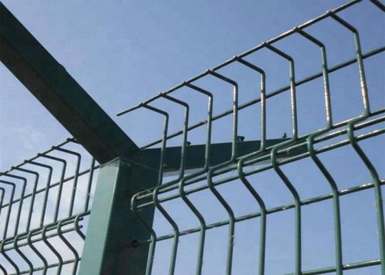 4.0m 5.2m Plastik Dilapisi Wire Mesh Panel Panel Pagar Keamanan Bandara