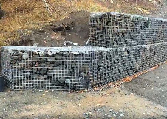 ISO45001 Zn-5 Al Galvanized Welded Wire Mesh Panel Untuk Dinding Penahan Gabion