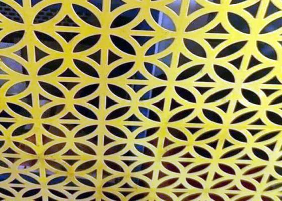 Lembar Mesh Baja Perforasi Area Terbuka Tinggi Pvc Lapisan Dekorasi Lubang Ukuran 0.1mm