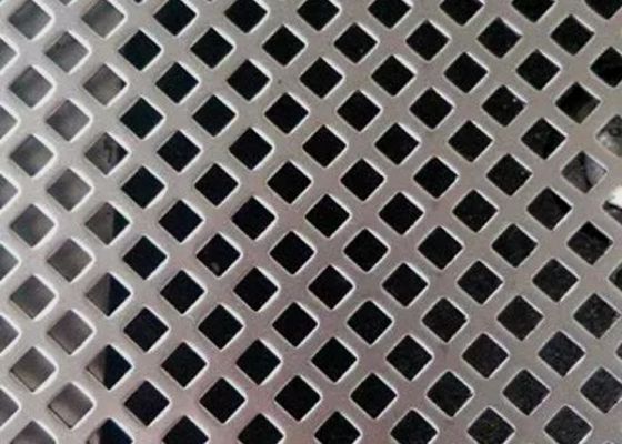 Anodizing Aluminium Perforated Mesh Sheet Ukuran Lubang Dari 0.1mm Sampai 100mm