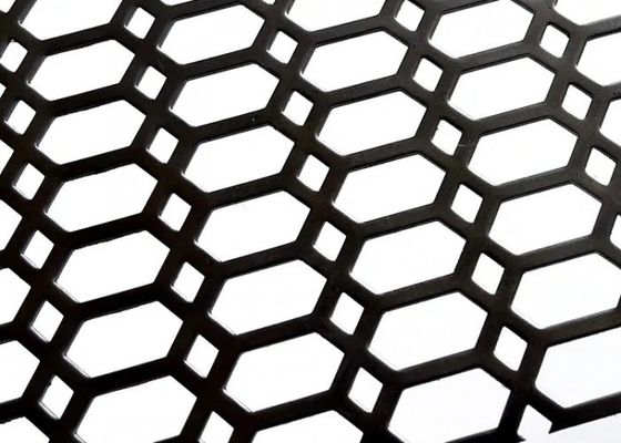 Silver Diamond Perforated Mesh Sheet untuk Wire Mesh Konstruksi