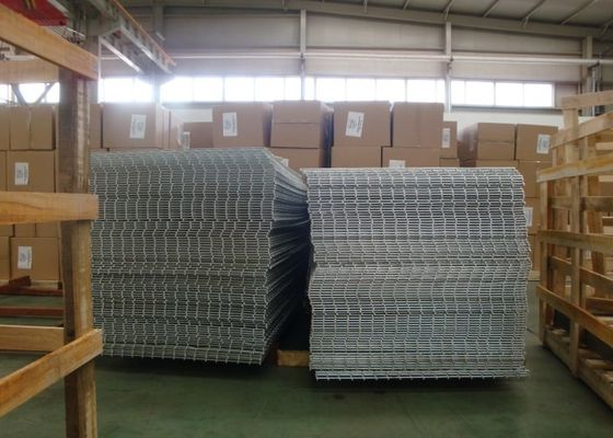 2 Lembar Wire Mesh Galvanized melengkung dilapisi perak untuk industri