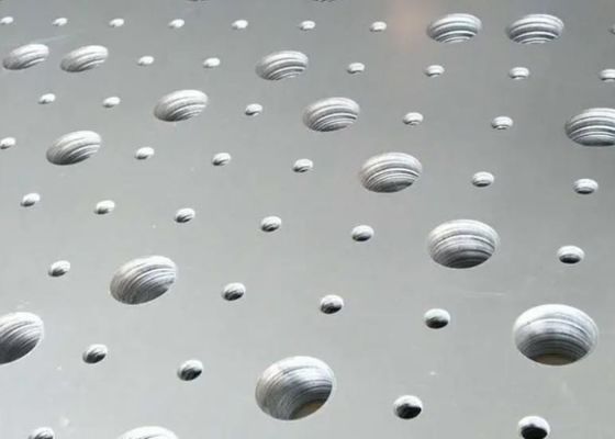 0.2mm-10mm Ketebalan Stainless Steel Punched Metal Sheet dengan Pola Lubang Khusus untuk Peralatan Industri & Filter