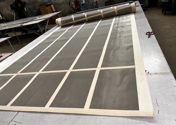 Layar Mesh Wire Woven Square di stainless steel untuk berat tugas abrasi dan ketahanan dampak