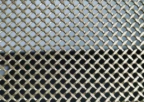 Ketahanan Abrasion Square Hole High Carbon Steel Woven Wire Mesh Screen