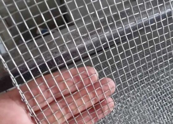 Ketahanan Abrasion Square Hole High Carbon Steel Woven Wire Mesh Screen