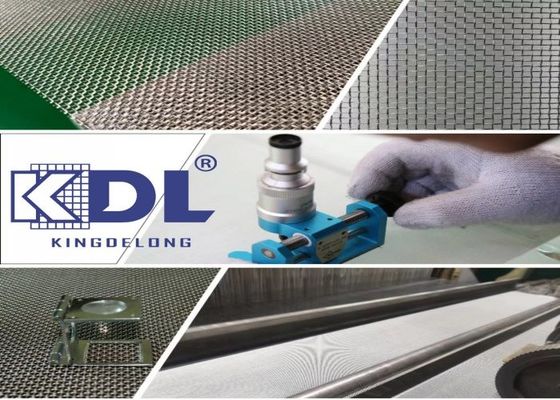 Kualitas tinggi SS304 316 Stainless Steel Square Metal Woven Sieving Screen Filter Netting