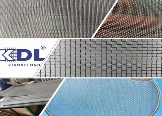 Kualitas tinggi SS304 316 Stainless Steel Square Metal Woven Sieving Screen Filter Netting