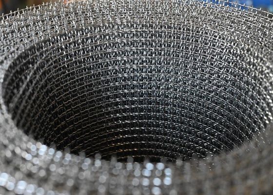 Epoxy berlapis hitam stainless steel Wire Mesh Screen dengan ketahanan korosi tinggi untuk berbagai aplikasi