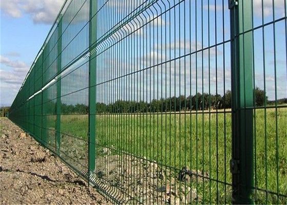Anti karat Baja Karbon PVC Lapisan Welded Wire Mesh untuk pagar keamanan