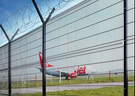 Anti karat Baja Karbon PVC Lapisan Welded Wire Mesh untuk pagar keamanan