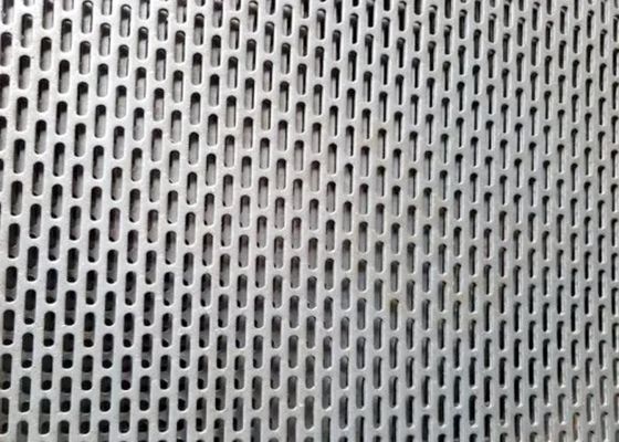 Standar ISO 9001 Lembar Mesh Logam Perforasi Galvanis untuk Dekorasi