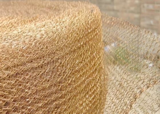 0.08mm Wire Diameter Brass Knitted Mesh Untuk Filtrasi Bahan Bakar Dan Sistem Hidraulik