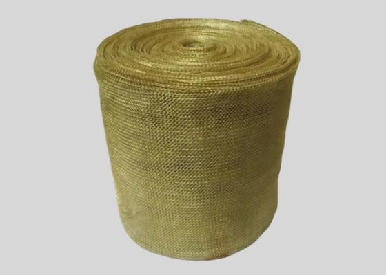 0.08mm Wire Diameter Brass Knitted Mesh Untuk Filtrasi Bahan Bakar Dan Sistem Hidraulik