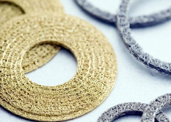0.08mm Wire Diameter Brass Knitted Mesh Untuk Filtrasi Bahan Bakar Dan Sistem Hidraulik