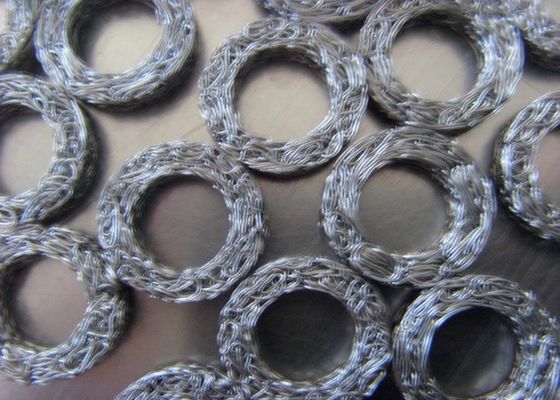 Single Strand Weave Corrosion Resistant Knitted Wire Mesh Untuk Filtrasi Air Cairan Padat