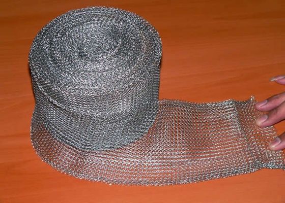 Single Strand Weave Corrosion Resistant Knitted Wire Mesh Untuk Filtrasi Air Cairan Padat