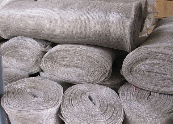 Galvanized Wire Knitted Mesh Rolls tahan panas terhadap korosi