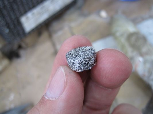 Galvanized Wire Knitted Mesh Rolls tahan panas terhadap korosi