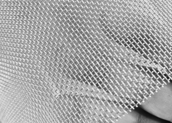 30m Standard Roll Size Stainless Steel Filter Mesh Permukaan datar