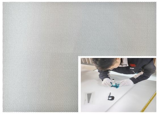30m Standard Roll Size Stainless Steel Filter Mesh Permukaan datar