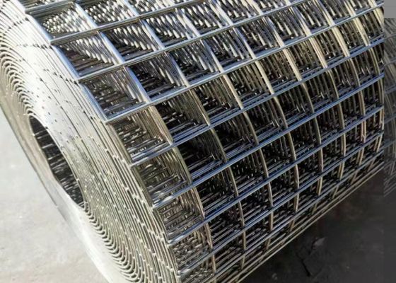 Green Galvanized Welded Mesh Rolls Untuk Perkuat Beton
