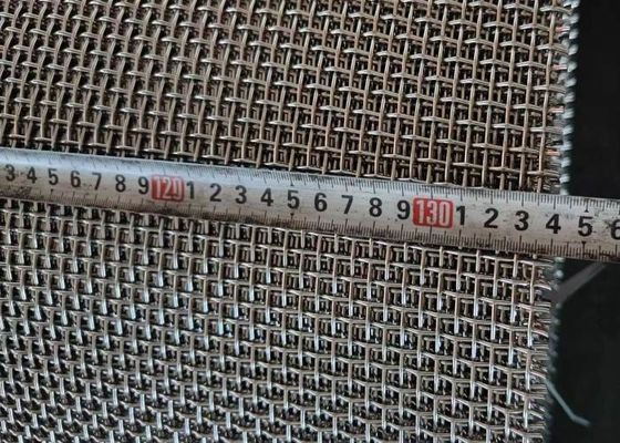 Jenis tenunan Tembaga polos tenunan stainless steel Wire Mesh Screen untuk asam / alkali screening dan penyaringan Lebar 0,03m-6,5m