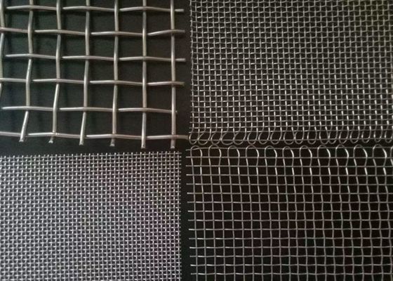 Epoxy Coated Quarry Stainless Steel Woven Screen Dengan Selvage Edge Preparation Dan Kekuatan Tarikan Tinggi