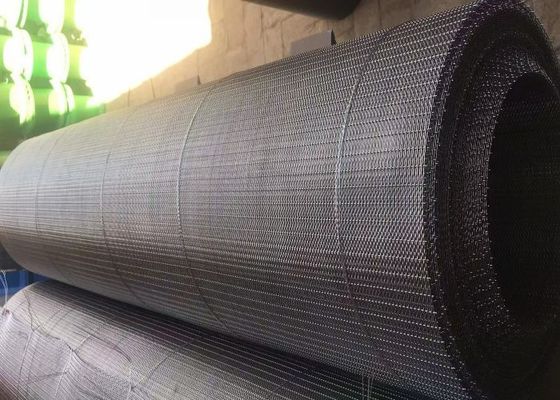 Epoxy Coated Quarry Stainless Steel Woven Screen Dengan Selvage Edge Preparation Dan Kekuatan Tarikan Tinggi