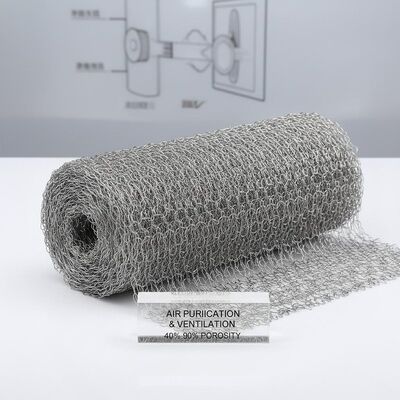 40 sampai 90 persen porositas kain rajutan jaring kawat rajutan yang dirancang untuk sistem pemurnian udara dan ventilasi