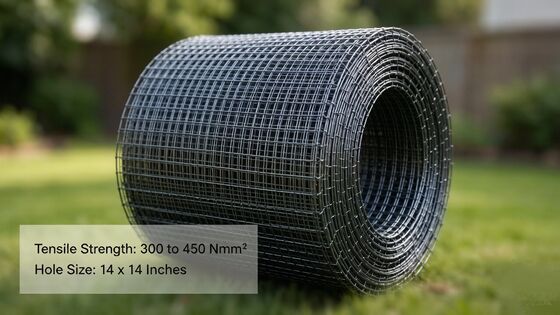 Galvanized Welded Mesh Rolls dengan Pengelasan Listrik dan Kekuatan Tarikan 300~450 N/mm2 untuk pagar halaman