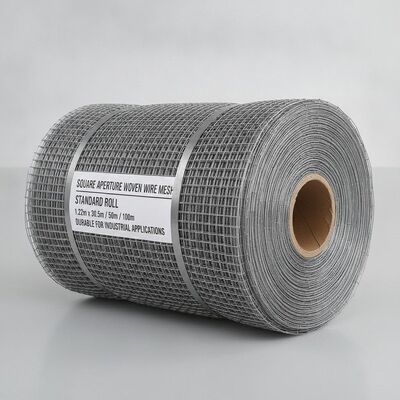 Aperture Square Woven Wire Mesh Screen Standard Roll 1.22m 30.5m 50m 100m Wire Mesh tahan lama untuk aplikasi industri