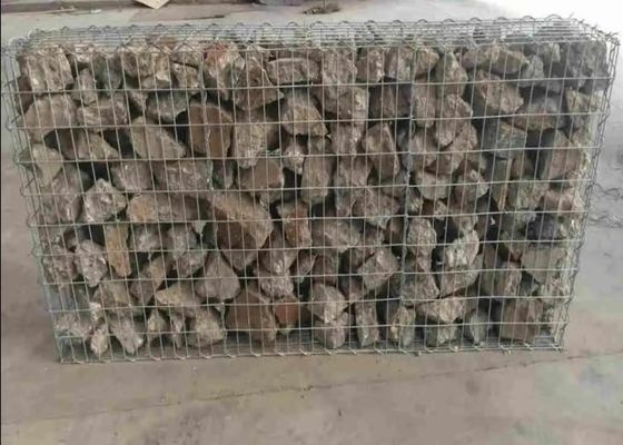 2.5-3.7mm Galvanized Welded Wire Mesh Gabion Steel Mesh Untuk Dinding Eksterior Bangunan