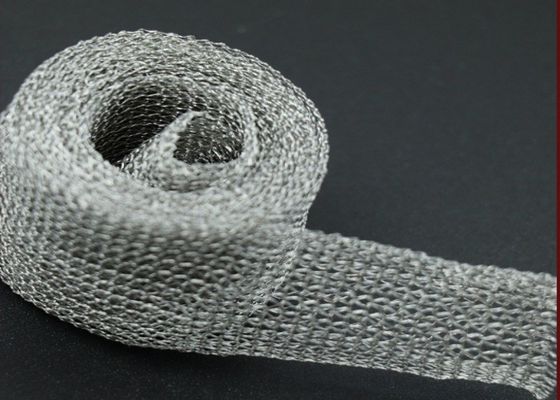 Lebar 2 inci Dekat Merajut Wire Mesh Multi Filamen Putaran Datar Tahan Lama
