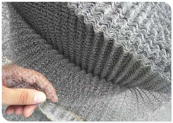 2 '' Sampai 42 inci Lebar Ginning Jenis Rajutan Wire Mesh Efisiensi Penyaringan Tinggi