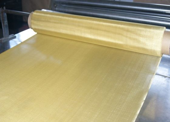 Tinggi Terang Dekoratif Kuningan Wire Mesh Gulungan Kain Layar Kawat 1m-50m