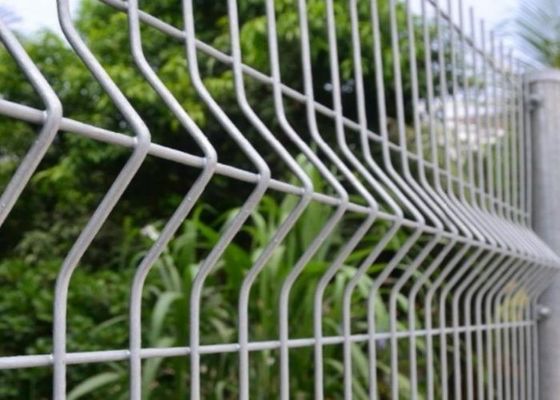 2''× 4'' Rectangle Hole 3D Melengkung Welded Wire Mesh Fence Weldmesh Fencing Panels