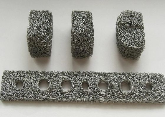 SS304 SS316 Gasket Jaring Kawat Rajutan Terkompresi Untuk Penyerapan Guncangan