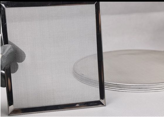 SS304 316 Woven Square Metal Filter Screen Mesh 30m Panjang Tahan Kimia