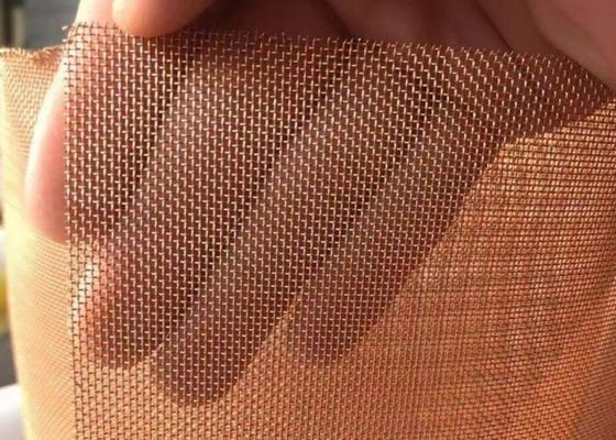 Efektivitas Pelindung Layar Wire Mesh Tenun Tembaga 200hz-5000hz 99,99% Murni