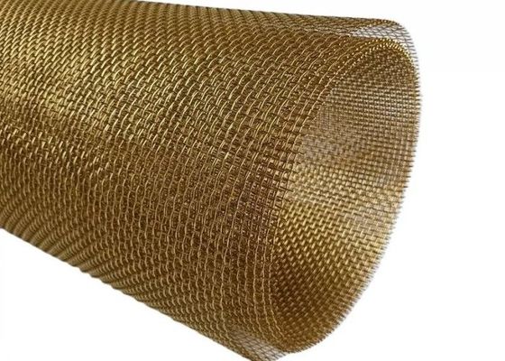 2-200 Mesh Polos Anyaman Kuningan Layar Filter Kuningan Jala Tahan Panas