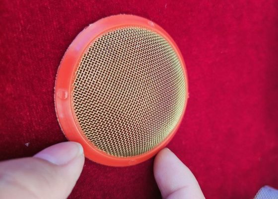 Jaring layar filter industri dengan tepi yang dibungkus dan bahan kuningan