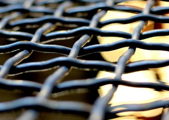 Listrik Industri Berat tahan abrasi Woven Wire Mesh Screen untuk korosi dan ketahanan dampak